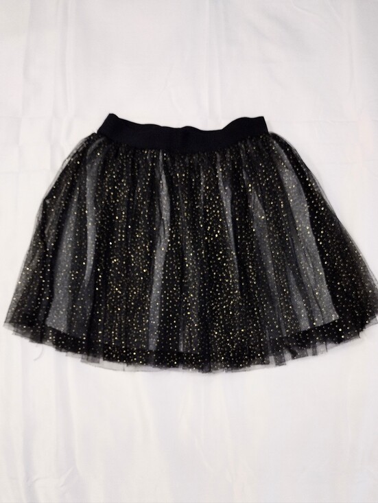 Amy Byer Other - Amy Byers 10-12 Little Girls Black Glitter Tulle Skirt - Sparkle Evening Skirt